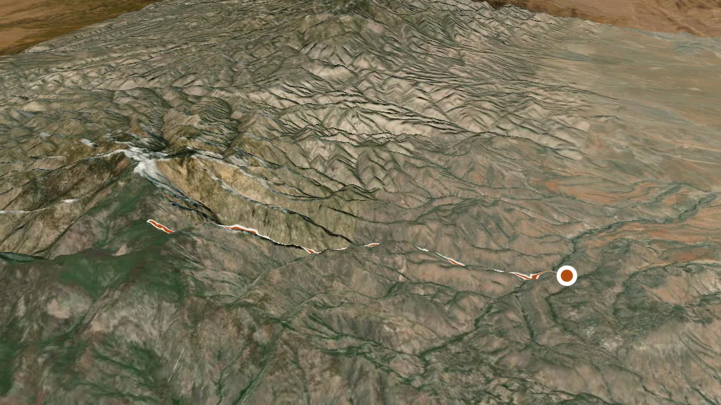 3-D terrain view of Cold Spring