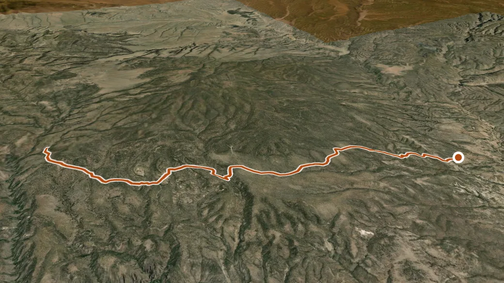 3-D terrain view of Green Fly