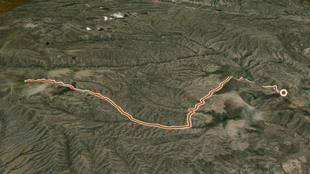 3-D terrain view of Tom Moore