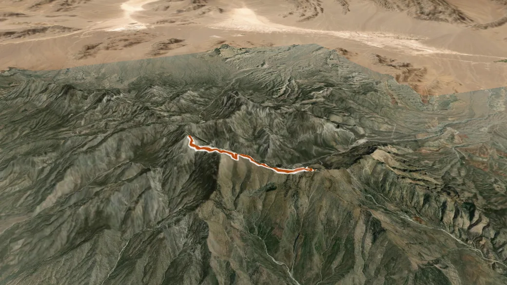 3-D terrain view of South Loop