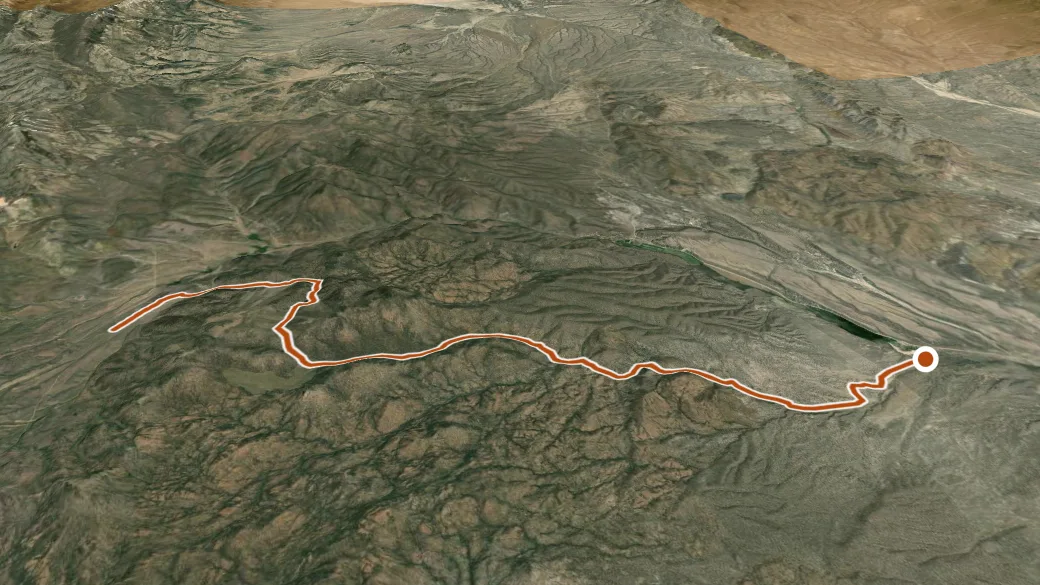 3-D terrain view of Cottonwood Creek