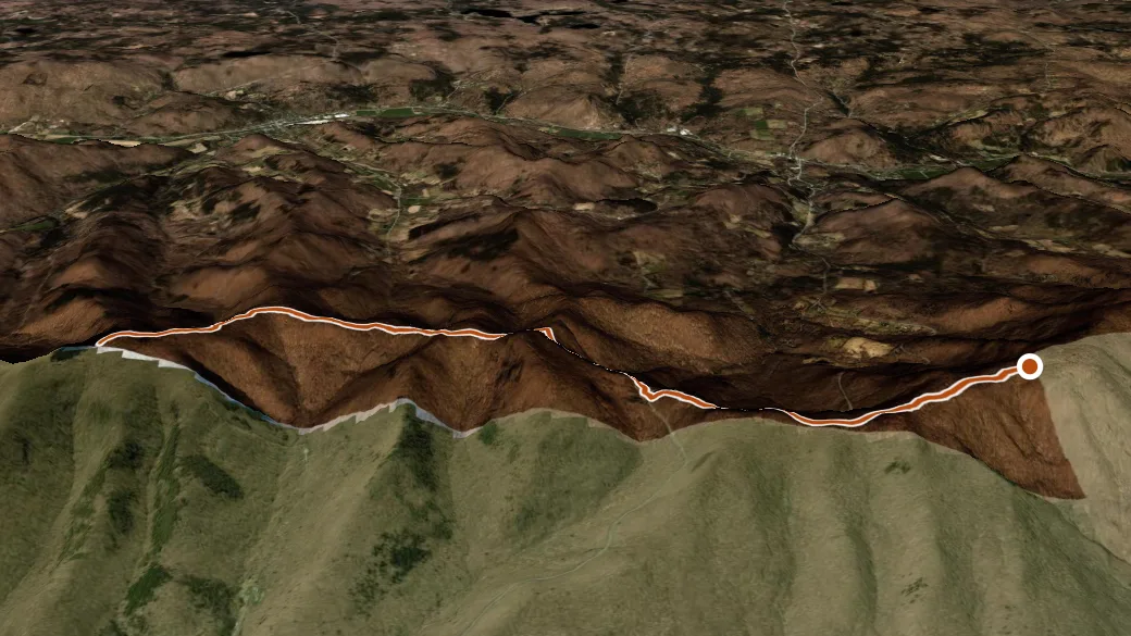 3-D terrain view of Taconic Crest Trail