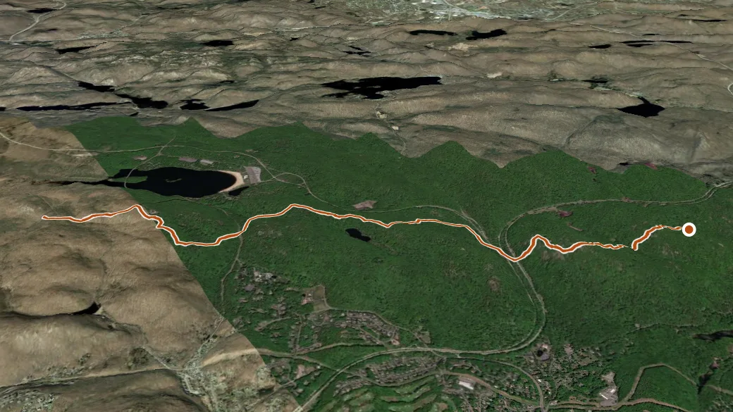 3-D terrain view of Suffern-Bear Mountain
