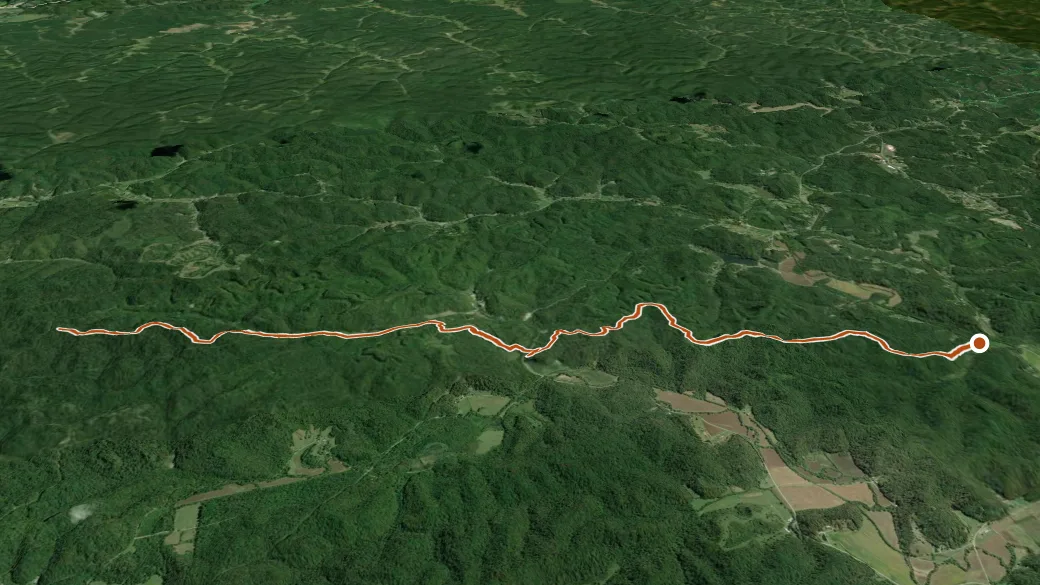 3-D terrain view of Superior Corridor