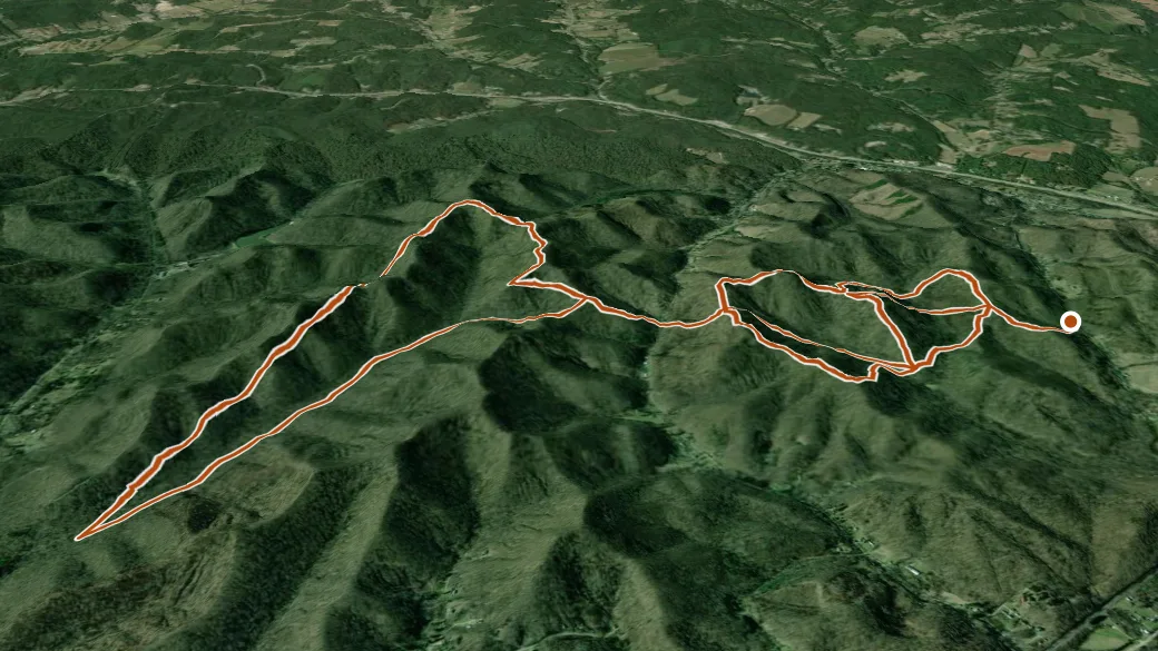 3-D terrain view of Scioto Trail Bridle Trail