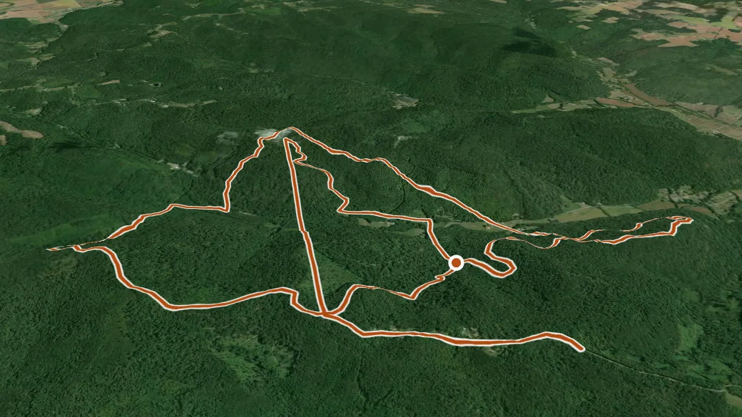 3-D terrain view of Pike Bridle System