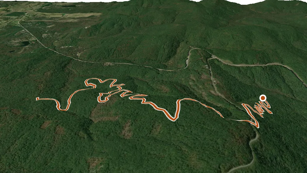 3-D terrain view of Choctaw Nation - North Spur