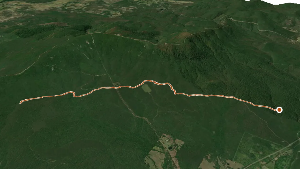 3-D terrain view of Boardstand Trail
