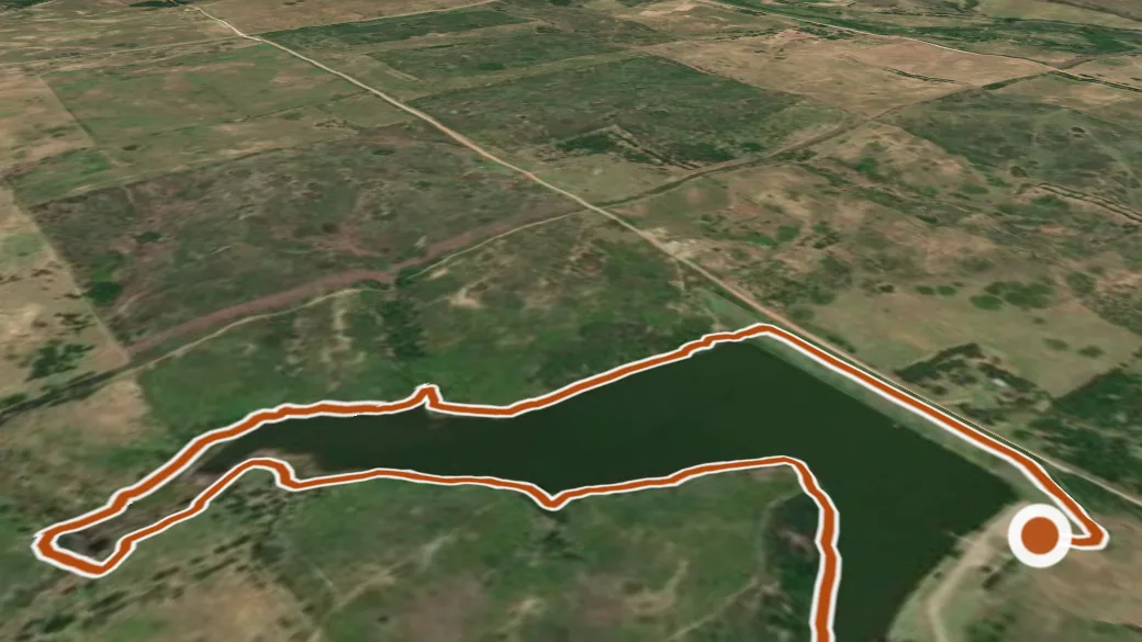 3-D terrain view of Skipout