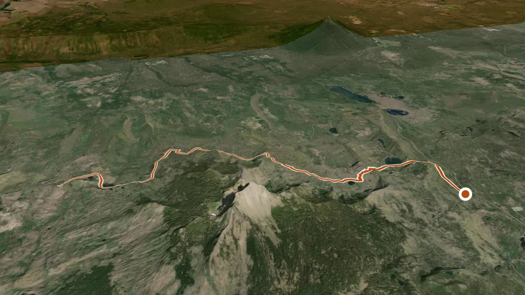 3-D terrain view of Old Summit