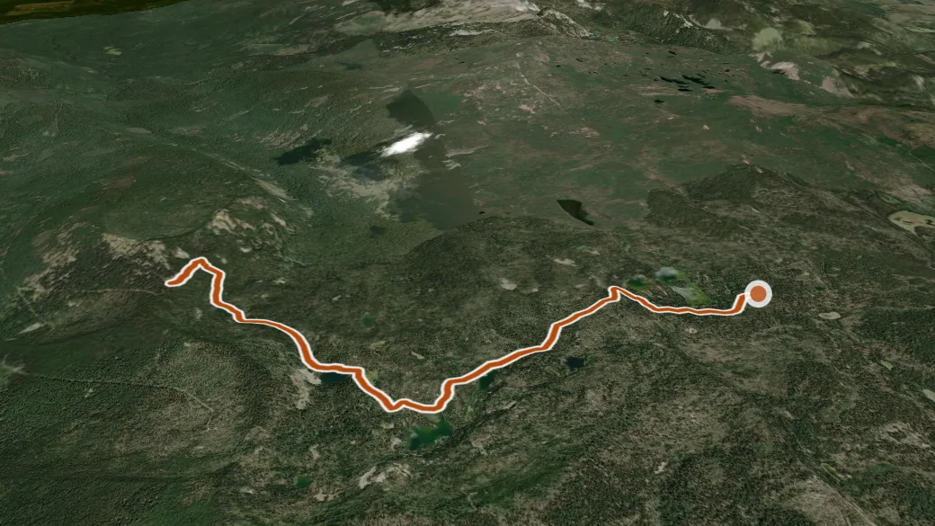 3-D terrain view of Blue Canyon
