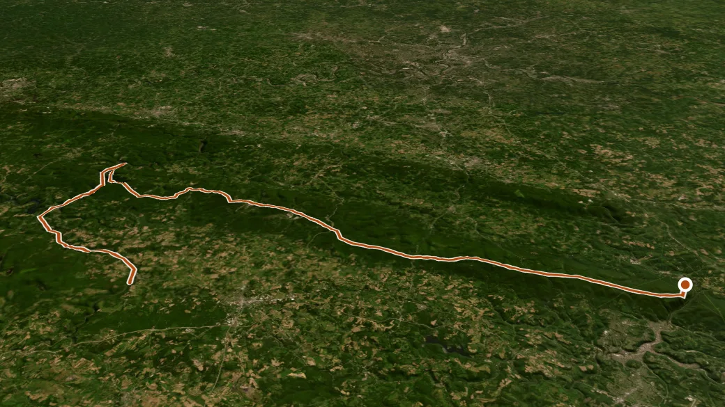 3-D terrain view of Potomac Heritage National Scenic Trail