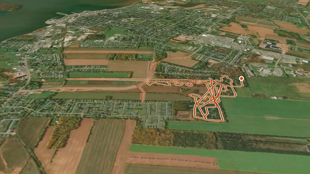 3-D terrain view of Rotary Friendship Park