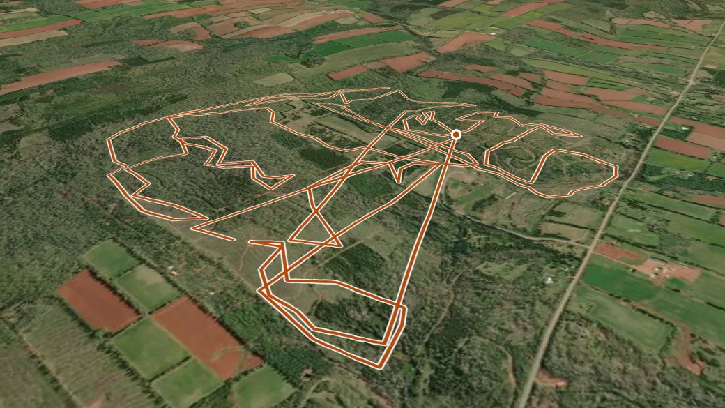 3-D terrain view of Mark Arendz Pronincial Ski Park at Brookvale
