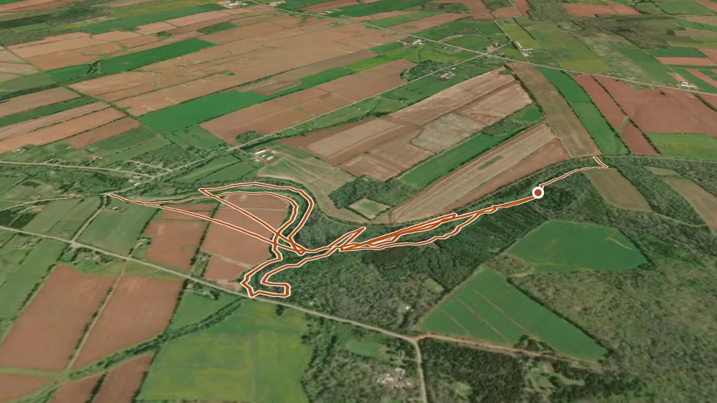 3-D terrain view of Breadalbane Nature Trail