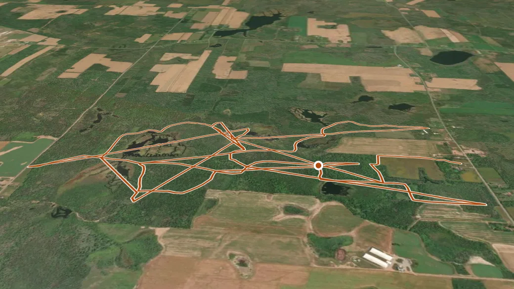 3-D terrain view of Jenkins Complex Natural Area