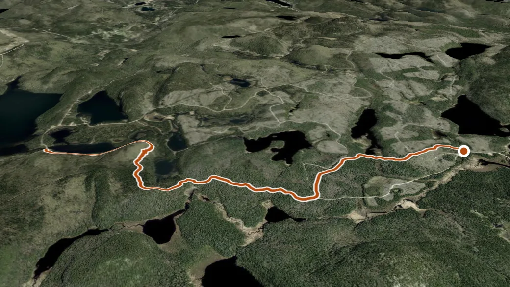 3-D terrain view of Zen Nature