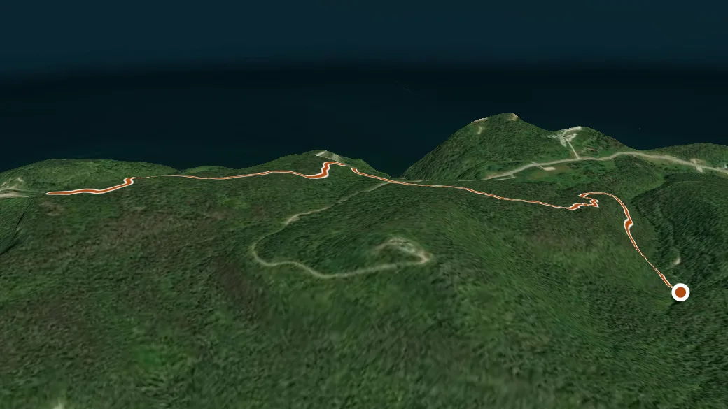 3-D terrain view of Sentier de la Grande Coupe