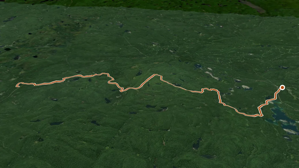 3-D terrain view of Sentier Quad fédéré