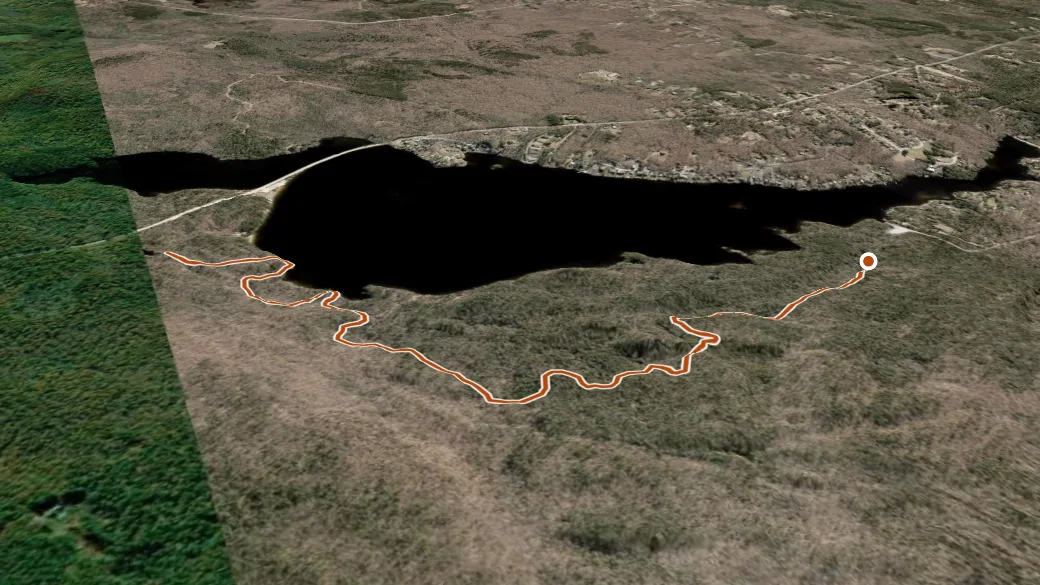 3-D terrain view of Pachaug trail
