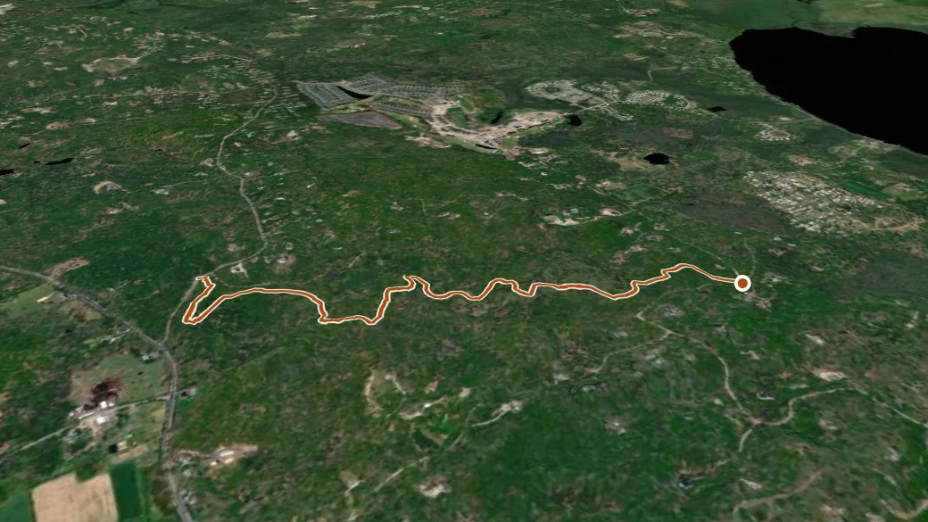 3-D terrain view of Blue