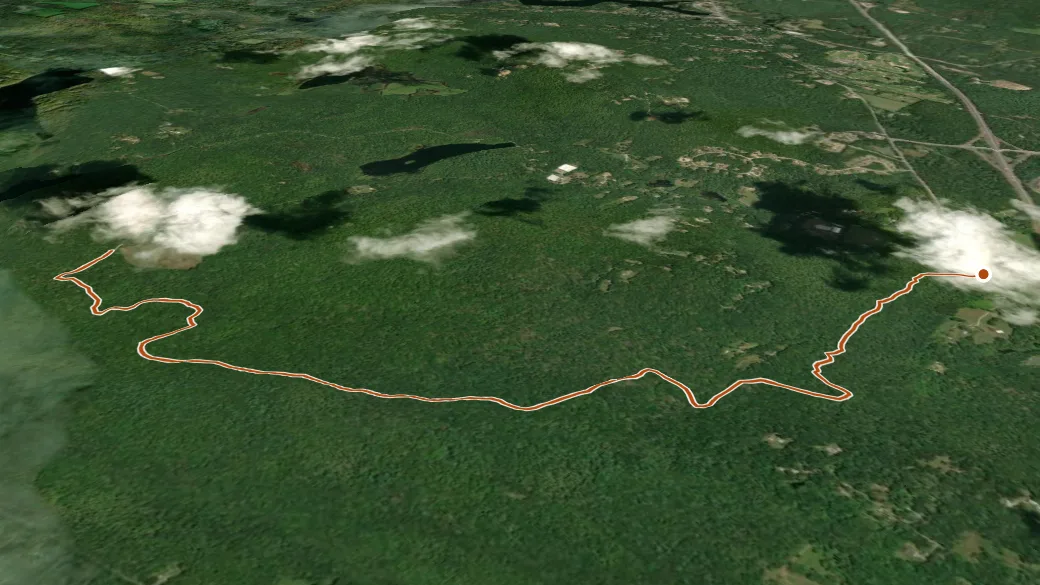 3-D terrain view of Yellow