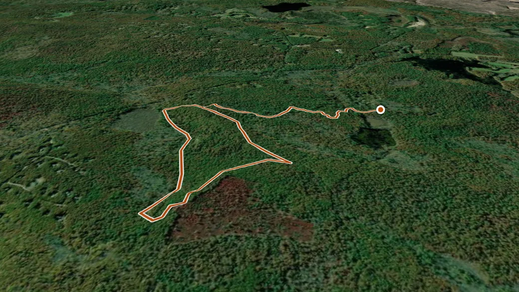 3-D terrain view of Wickaboxet Trail