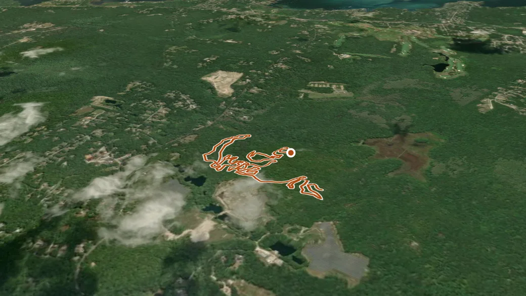 3-D terrain view of Little Sister