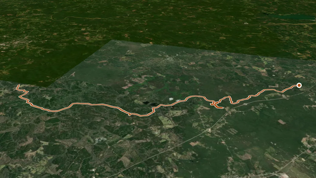3-D terrain view of Palmetto Trail (En)