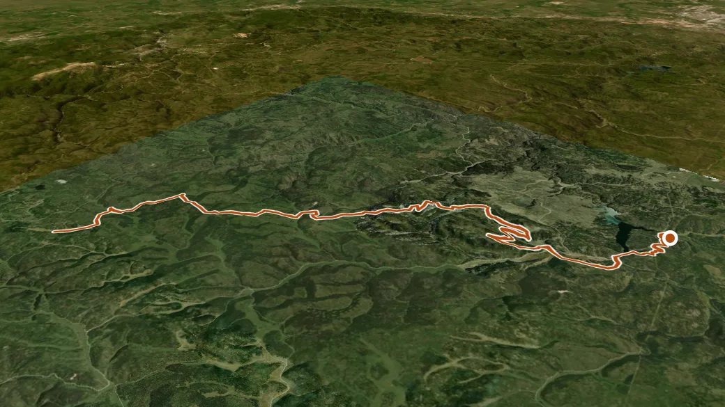 3-D terrain view of Snow-2