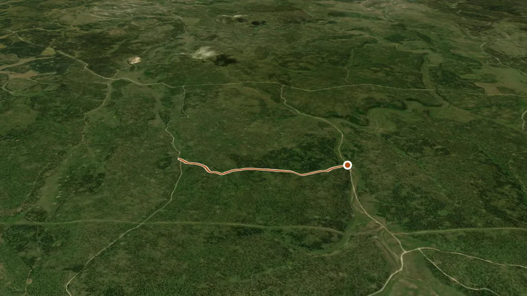 3-D terrain view of Boggy