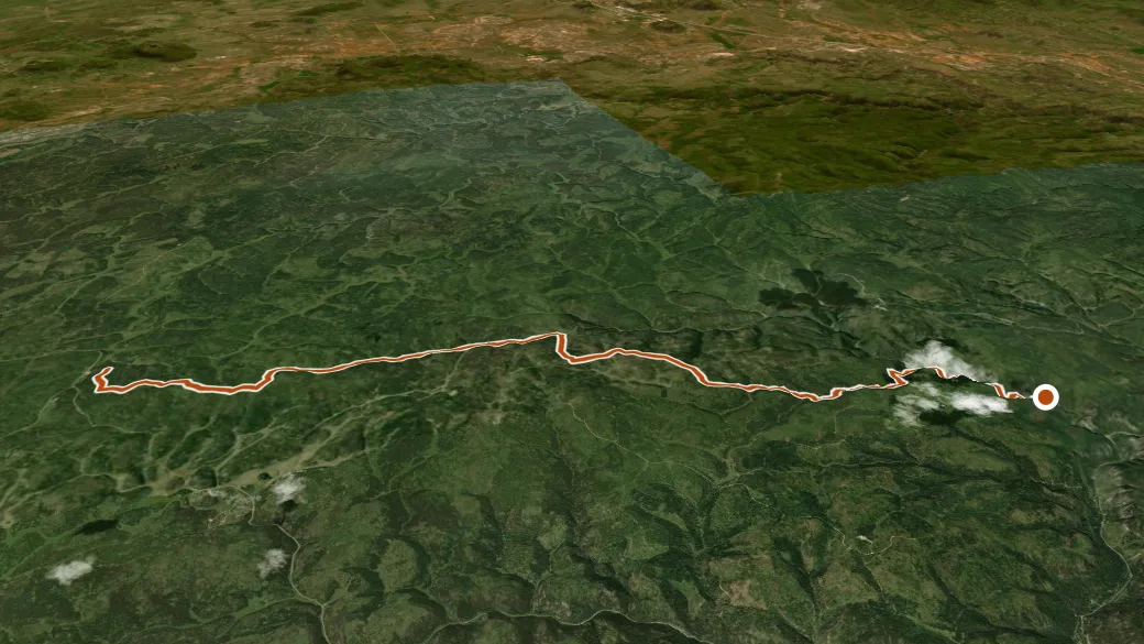 3-D terrain view of Snow-4