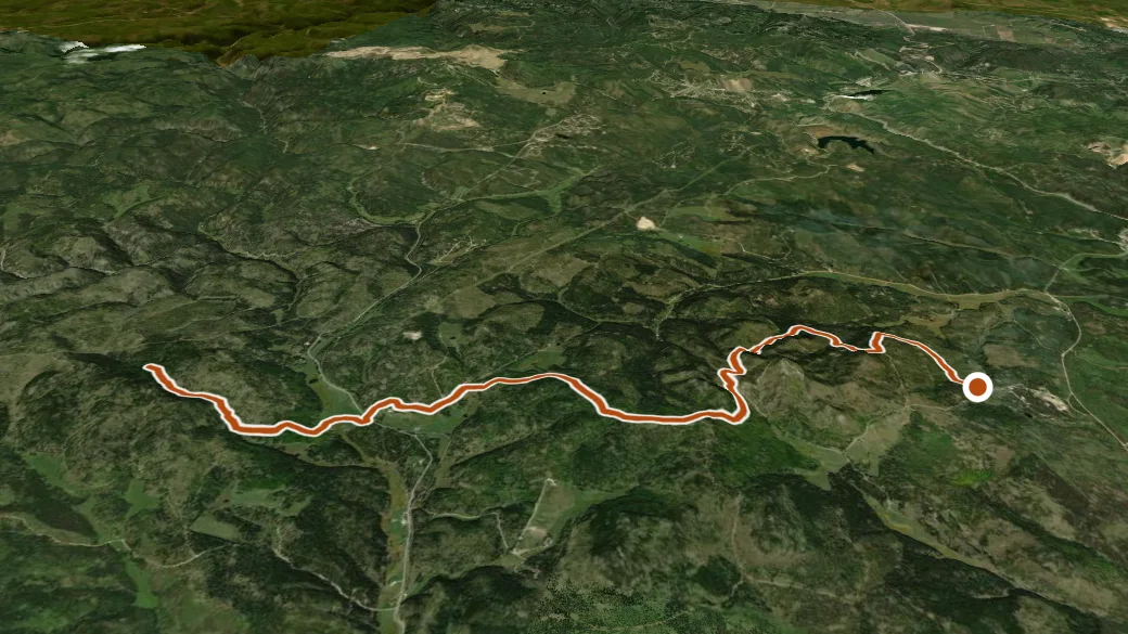 3-D terrain view of Snow-7