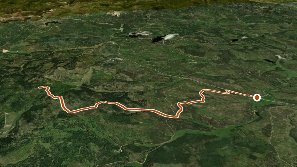 3-D terrain view of Snow-7C