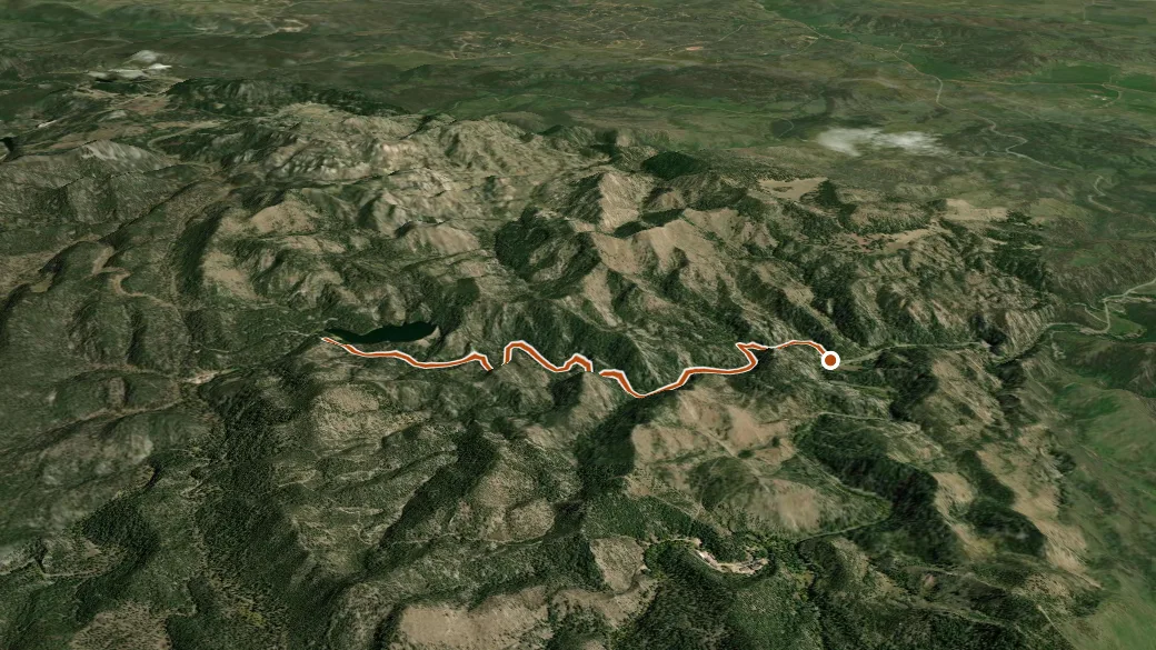 3-D terrain view of Grace Coolidge Walk-In Fishing Area