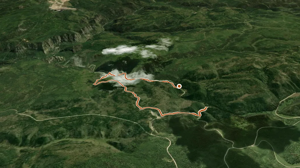 3-D terrain view of Rimrock