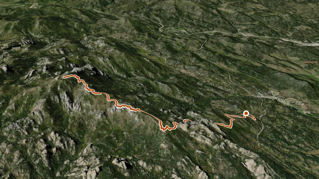 3-D terrain view of Harney # 9 North
