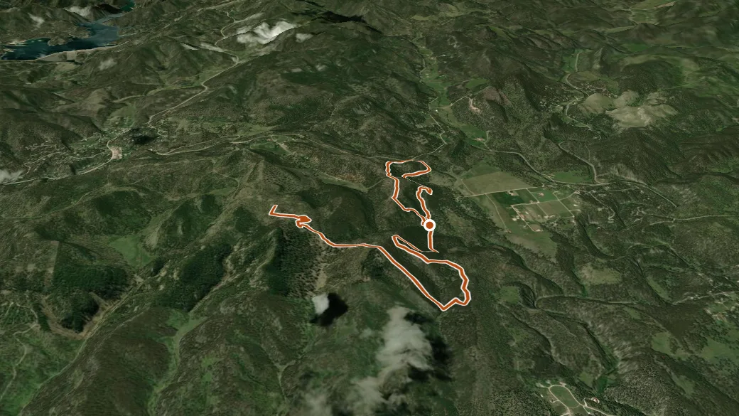 3-D terrain view of Devils Head 60