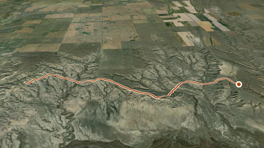 3-D terrain view of Bear Paw Sea