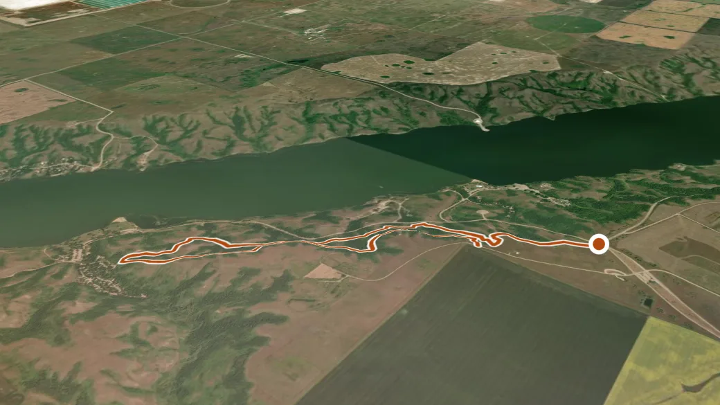 3-D terrain view of Terminator