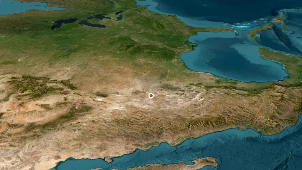 3-D terrain view of Chorro Vista Trails