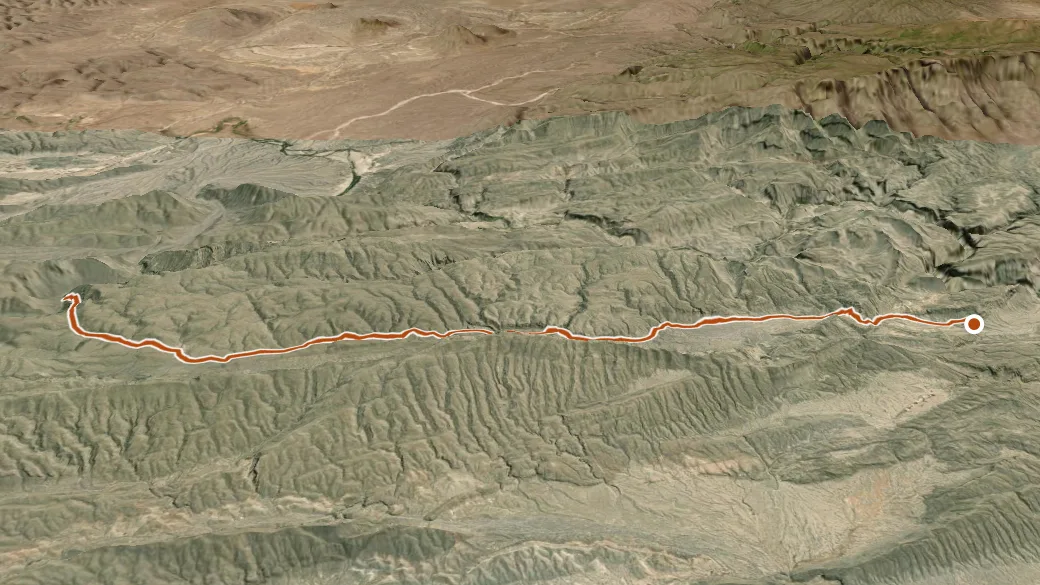 3-D terrain view of Strawhouse