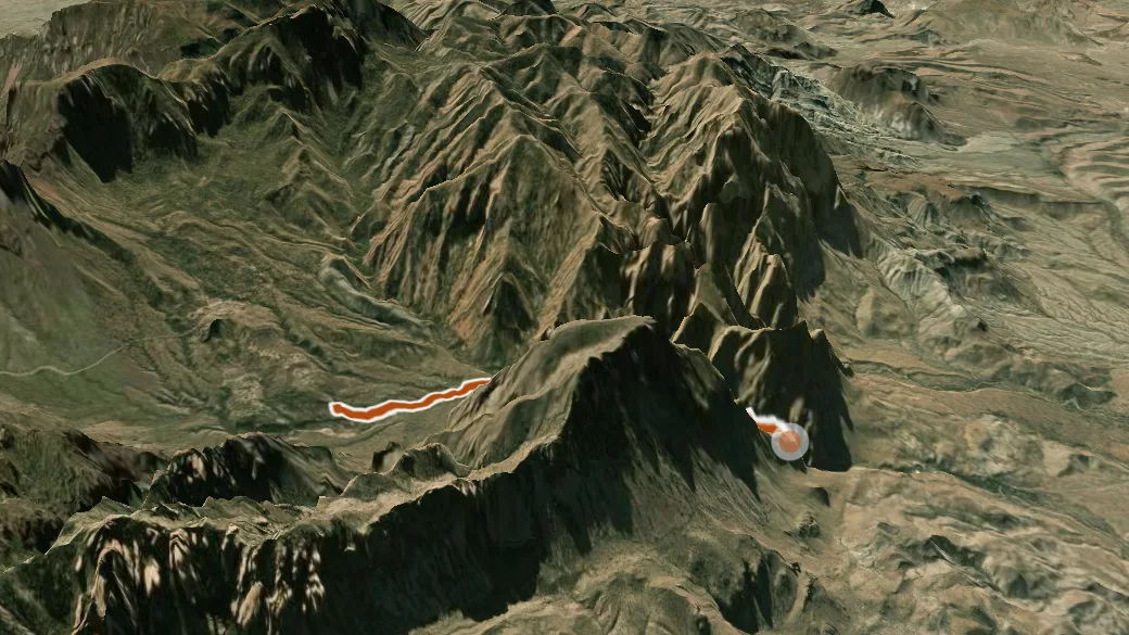 3-D terrain view of Window
