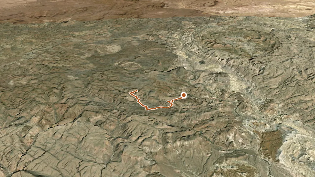 3-D terrain view of Arroyo Primero