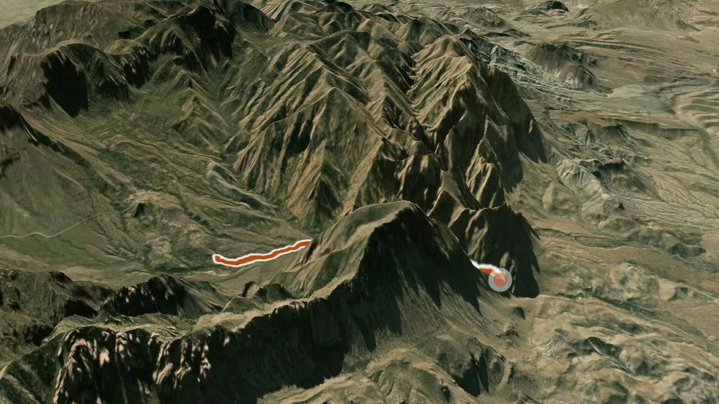 3-D terrain view of Window