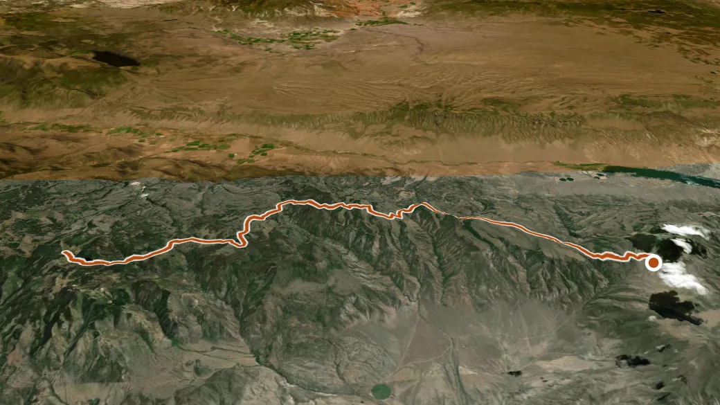 3-D terrain view of Paiute (D-4)
