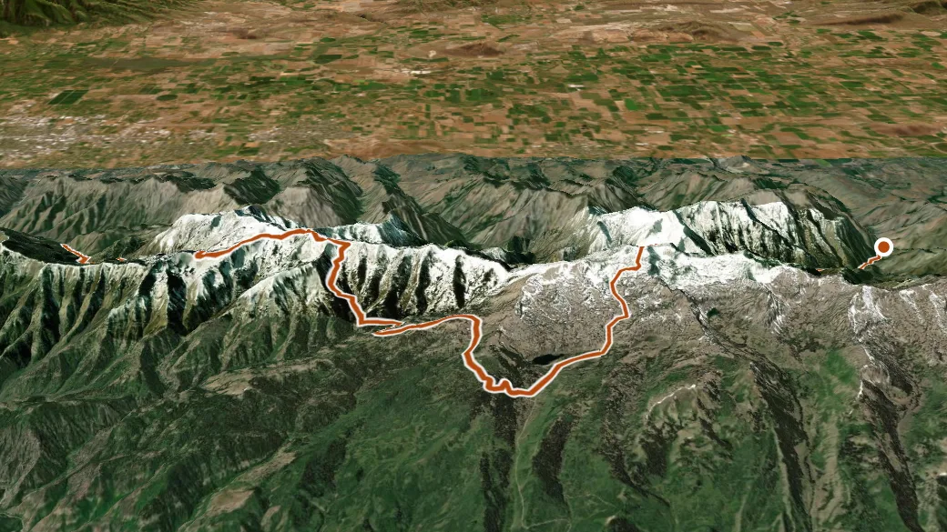 3-D terrain view of Mt Naomi Peak N.R.T.