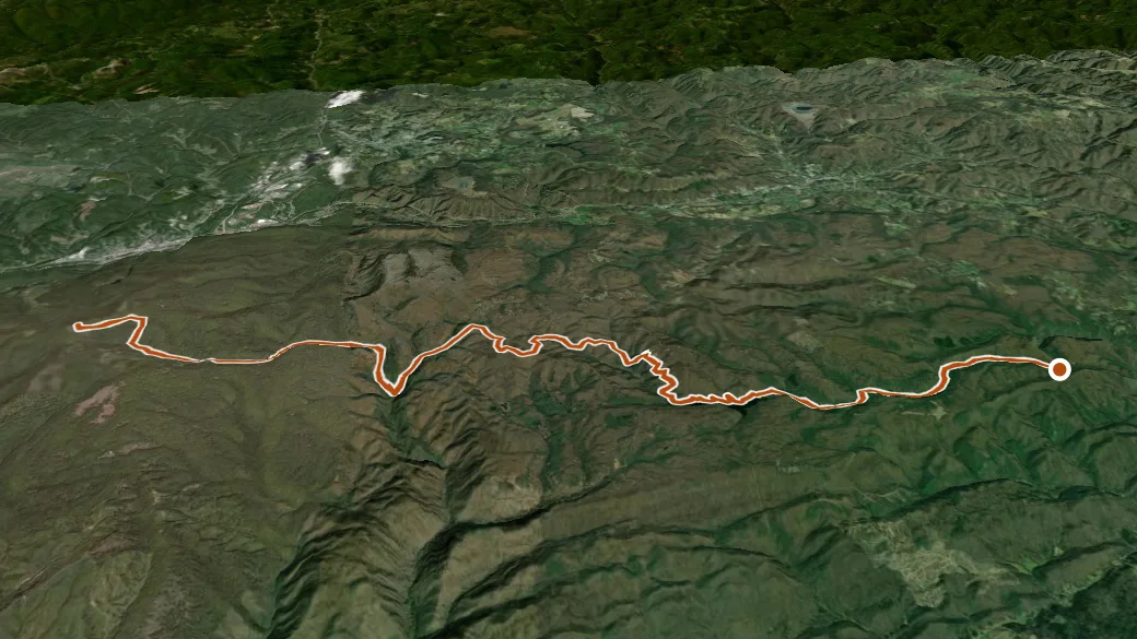 3-D terrain view of Chief Benge Scout