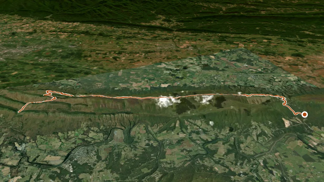 3-D terrain view of Massanutten South
