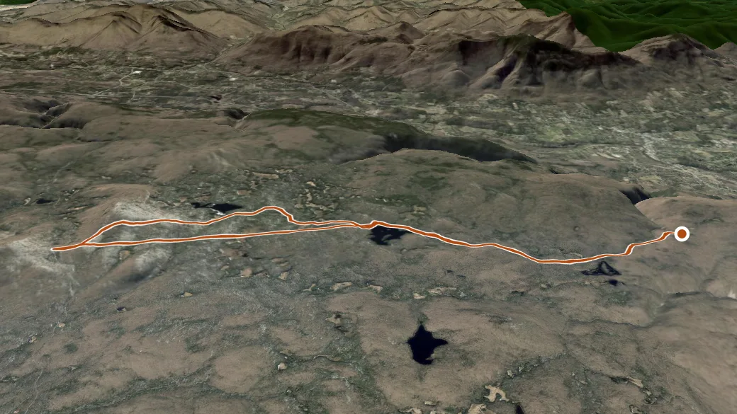 3-D terrain view of Branch Pond